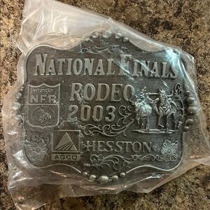 Vintage National Finals Rodeo 2003 Belt Buckle